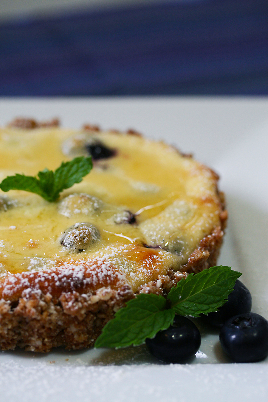 Blueberry Lemon Goat Cheese Tart - Chef Dr. Mike