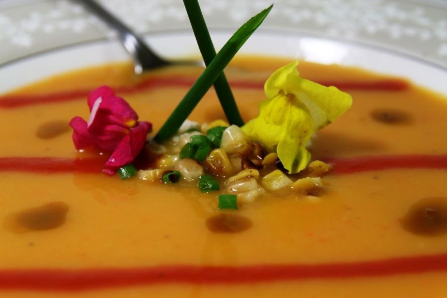 Roasted Butternut Squash Soup with Chili Oil - Chef Dr. Mike